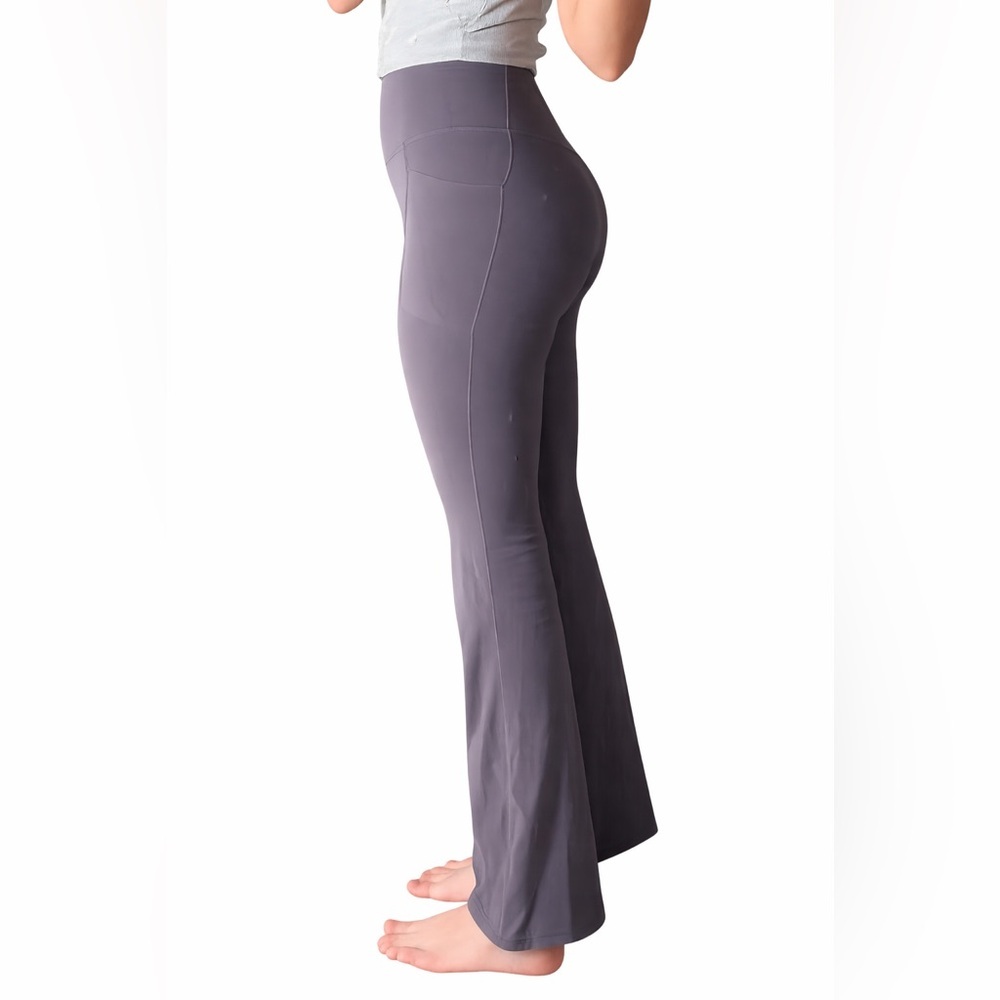 Athleta Gray flare Cut Women's Pants - Picture 2 of 2